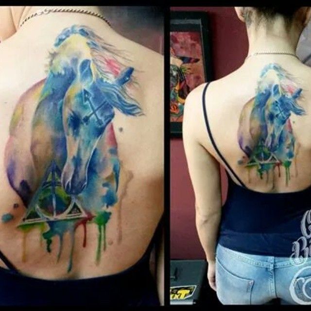 640x640 Pin By Tara Patten On Inkspiration Watercolor Horse - Watercolor Horse Tattoo