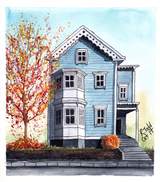 528x600 Watercolor Paint Along Workshop The Art Spirits - Watercolor House