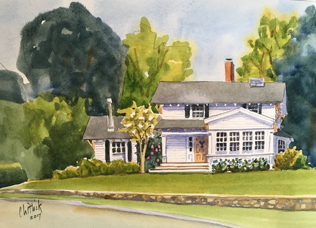 640x463 Joanne Chittick Studio House Portraits - Watercolor House Painting