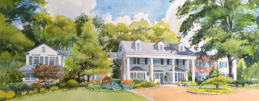 1000x391 The Watercolor House The Watercolor House - Watercolor House Painting