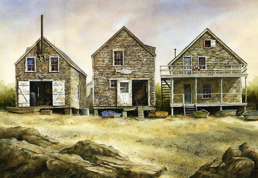 900x623 Bradley Hendershot - Watercolor House Painting