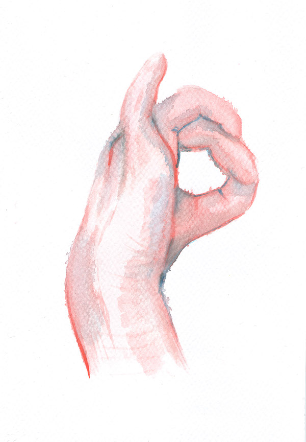 600x865 Watercolor Human Body On Los Andes Portfolios - Watercolor Human Body