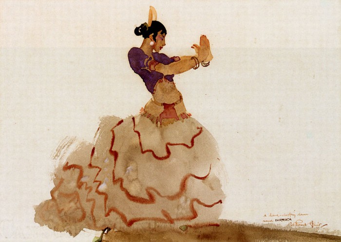 700x496 Human Body Watercolor Painting Of William Russell Best - Watercolor Human Body