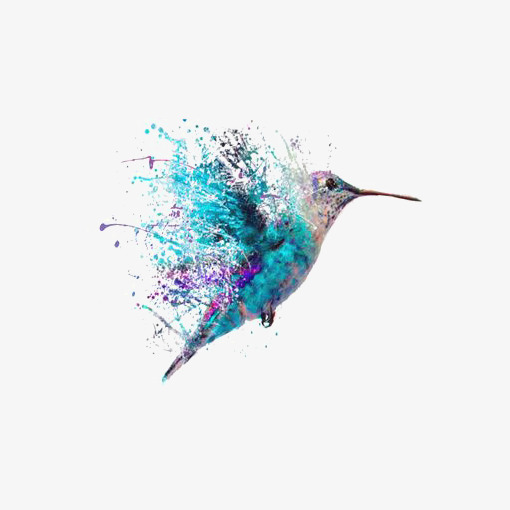 510x510 Watercolor Hummingbird, Watercolor Clipart, Hummingbird Clipart - Watercolor Hummingbird