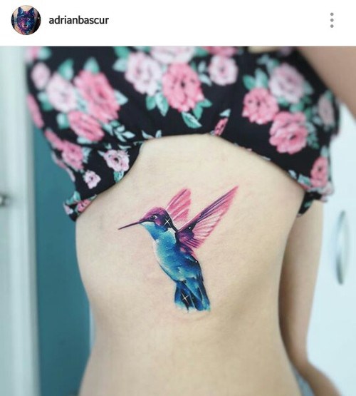 Watercolor Hummingbird Tattoo at PaintingValley.com | Explore ...