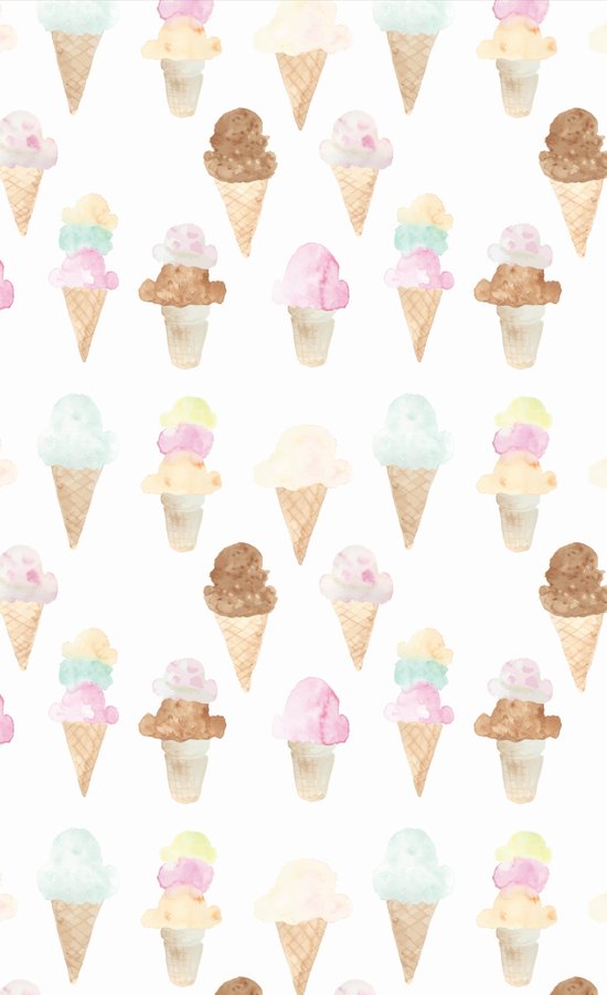 550x901 Watercolor Ice Cream Cones Window Curtains By Sahndamarie Society6 - Watercolor Ice Cream Cone