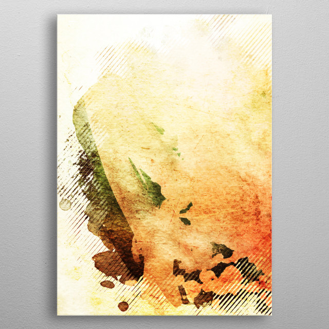 640x640 Watercolor Illusion 1. Abstrac... By Pia Schneider Displate - Watercolor Illusion