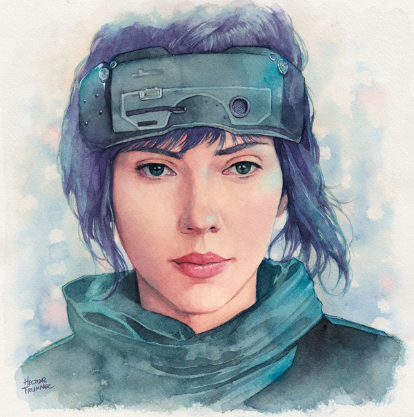 600x604 Amazing Watercolor Portrait Illustrations By Hector Trunnec - Watercolor Illustration