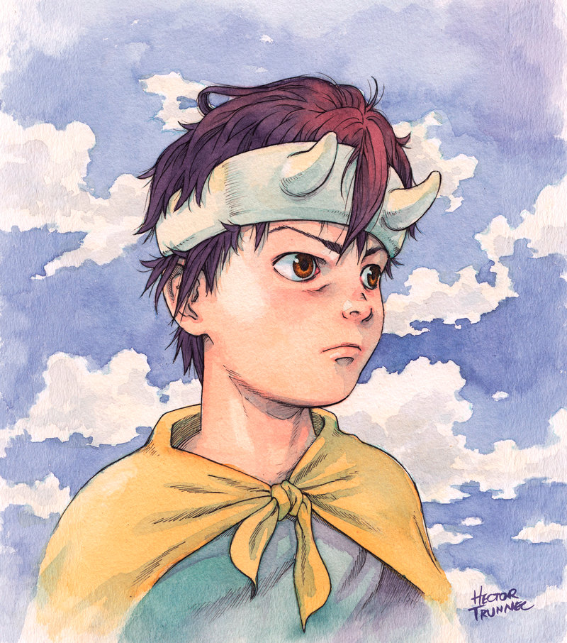 800x906 Kamil Watercolor Illustration By Trunnec - Watercolor Illustration