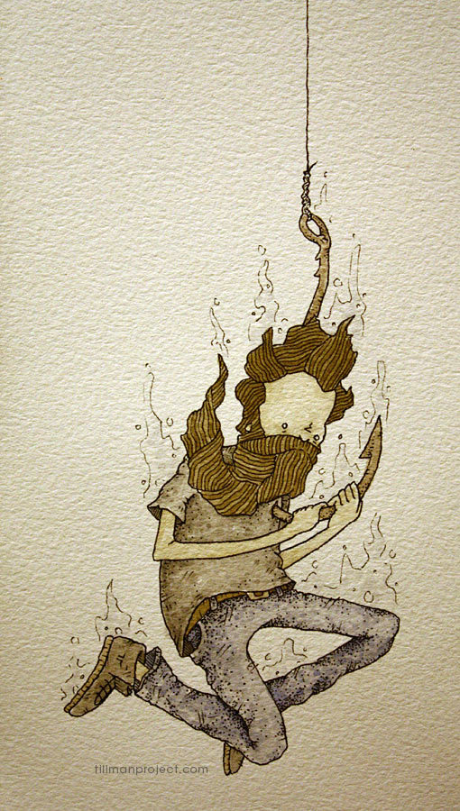 510x900 Remarkable Pen Amp Watercolor Illustrations By Clint Reid - Watercolor Illustration