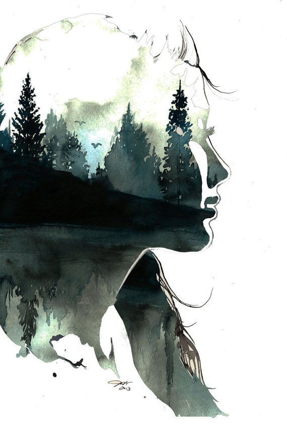 570x865 Watercolor Illustration - Watercolor Illustration