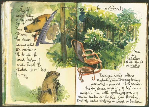 600x431 Four Basic Watercolor Pencil Techniques, Cathy Johnson, Art Journal - Watercolor Illustration Techniques