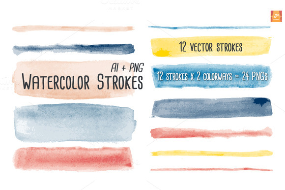 580x386 Vector Watercolor Brushes Illustrator - Watercolor Illustrator Vector