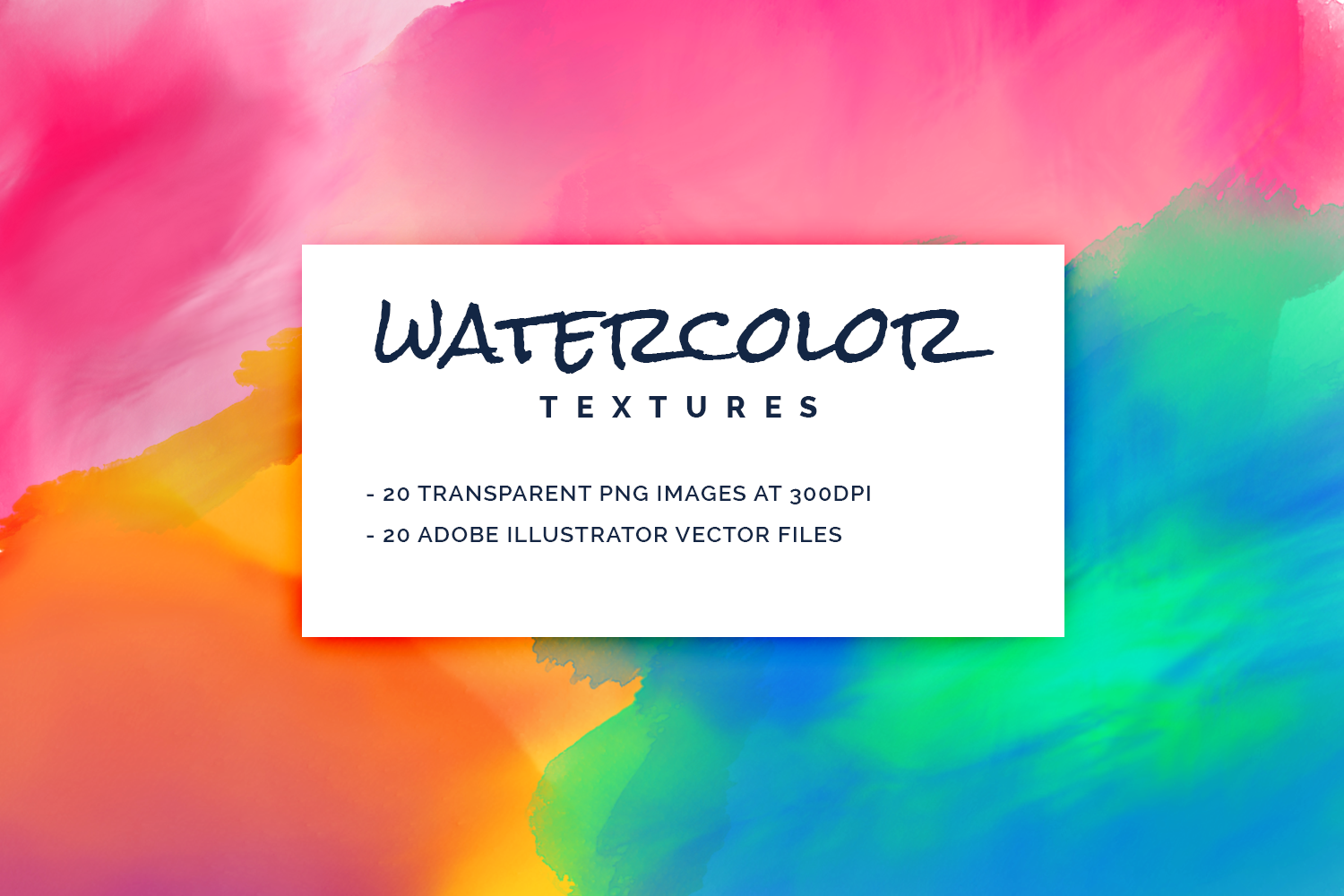 1500x1000 Watercolor Textures Pack (Png And Vector) - Watercolor Illustrator Vector