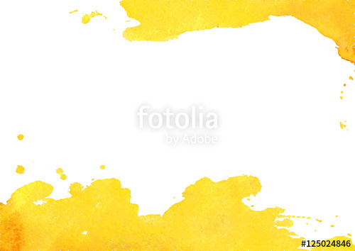 500x354 Background With Yellow Watercolor Spot. Vector Illustrator Stock - Watercolor Illustrator Vector