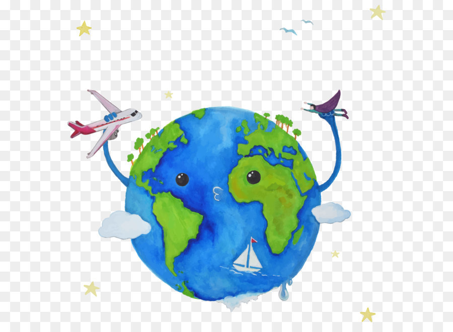 900x660 Earth Euclidean Vector Adobe Illustrator - Watercolor Illustrator Vector