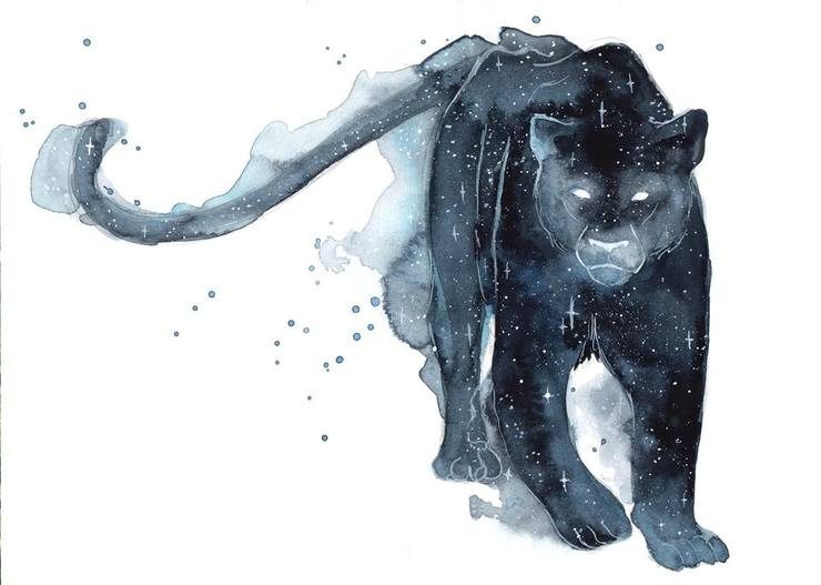 740x527 Stunning Watercolor Galaxy Animals By Threeleaves Designwrld - Watercolor Images