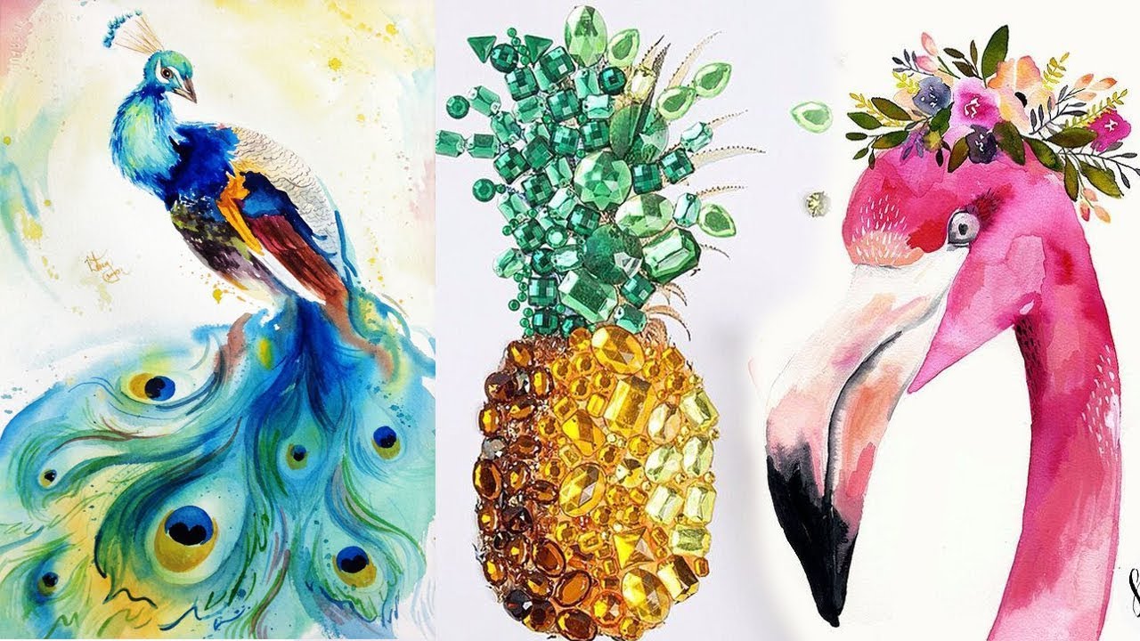 1280x720 Top 13 Best Drawing Compilation 2017 - Watercolor Images