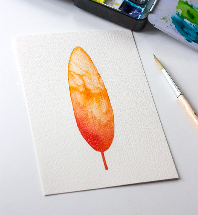 680x739 Diy Three Ways To Paint A Watercolor Feather (For Beginners) - Watercolor Images For Beginners