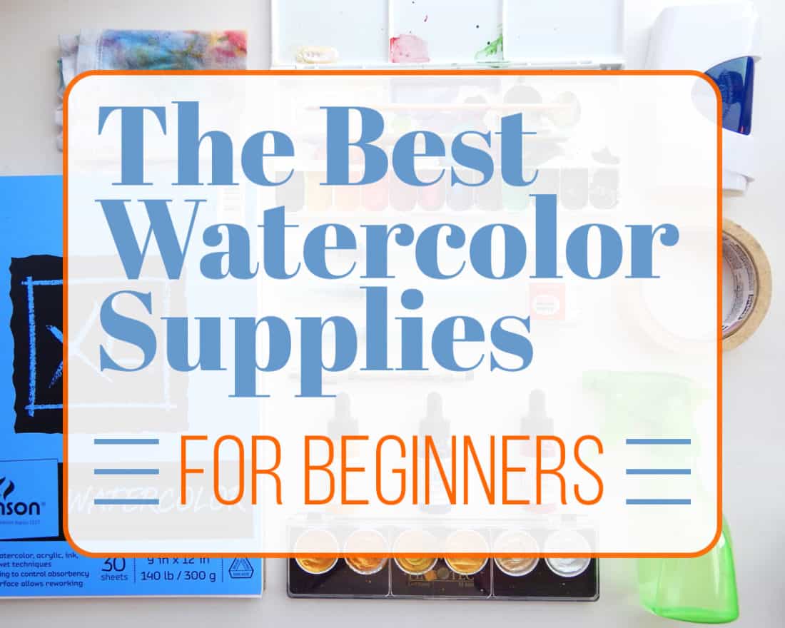 1100x880 The Best Watercolor Supplies For Beginners - Watercolor Images For Beginners