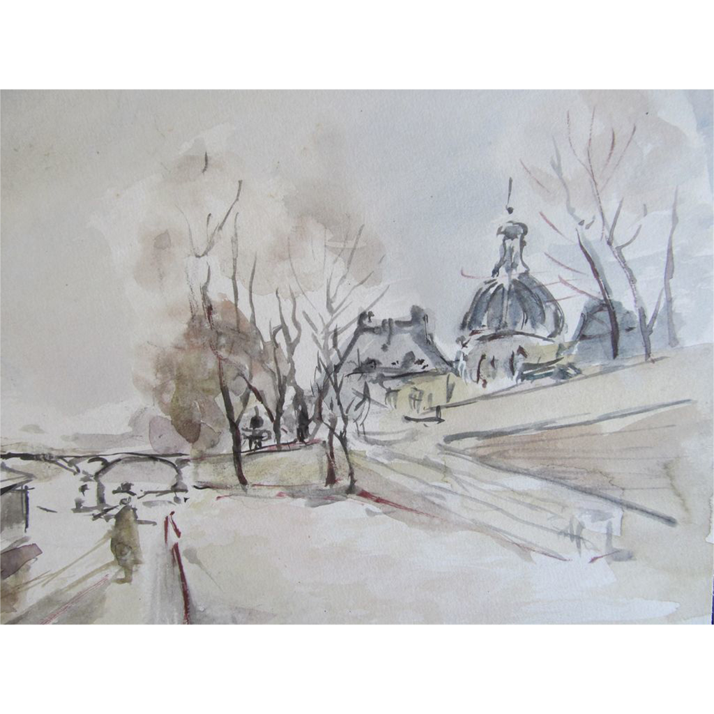 1023x1023 19 France Drawing Watercolor Huge Freebie! Download For Powerpoint - Watercolor In French
