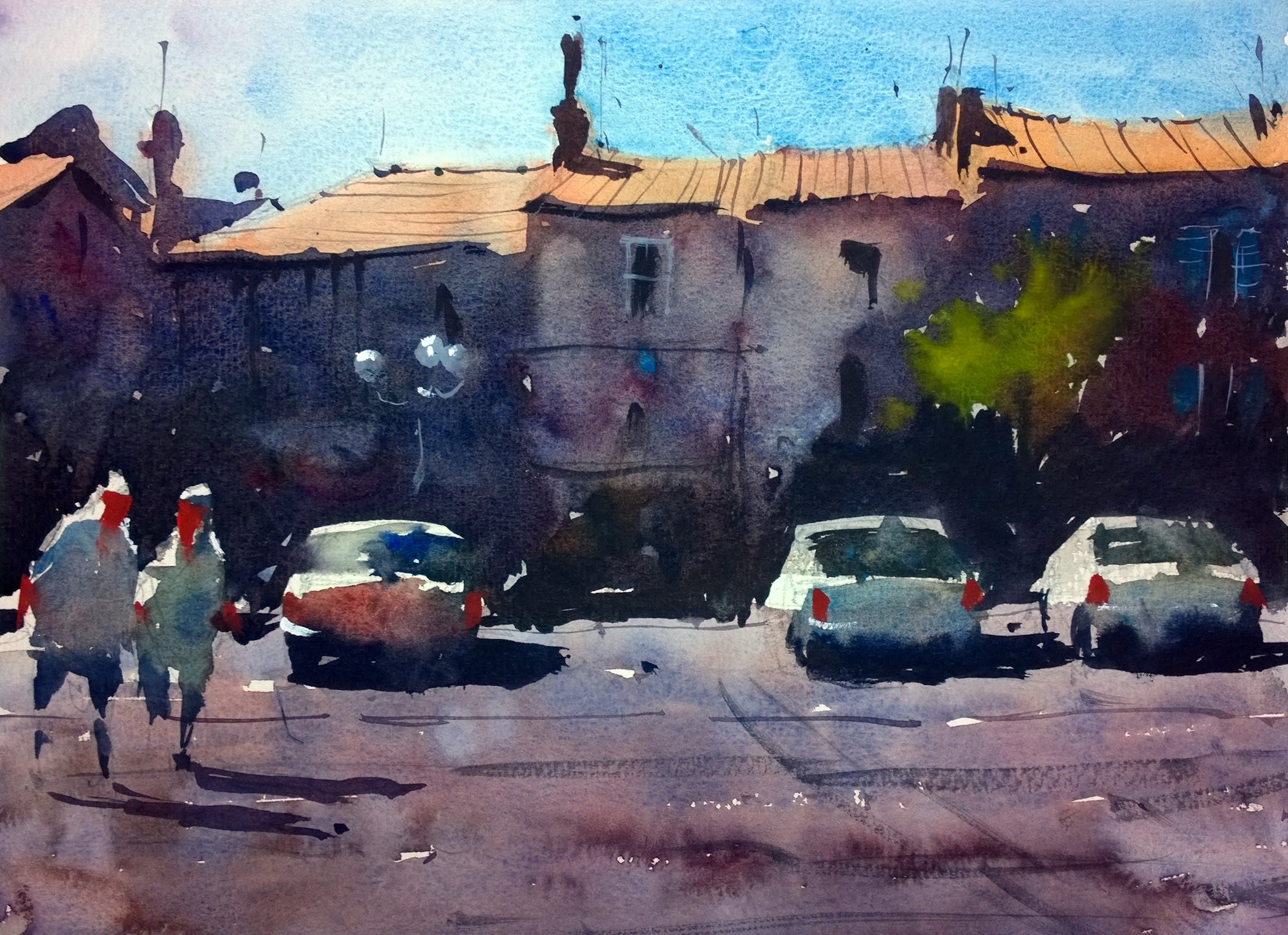 2032x1476 Watercolour Demonstration By Tim Wilmot - Watercolor In French