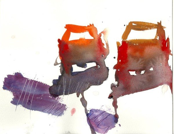 600x461 Scratching Into Watercolor Paint For Texture - Watercolor Information