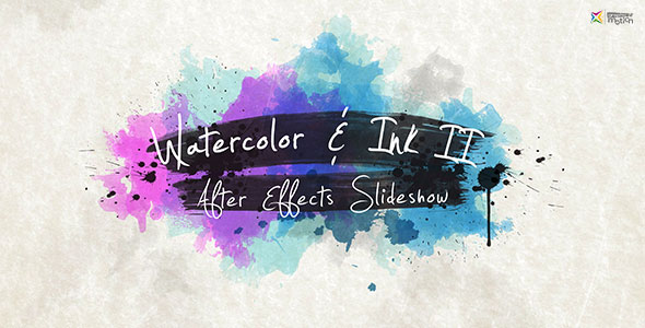 590x300 Watercolor Amp Ink Slideshow 2 By Graphicinmotion Videohive - Watercolor Ink
