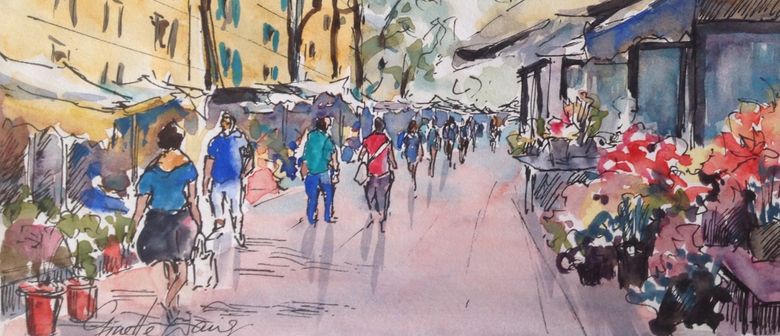 780x336 Ink Pen And Watercolour Wash - Watercolor Ink Pen