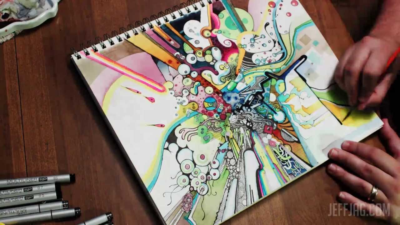 1280x720 Tubes Of Wonder Watercolor + Pen Amp Ink Time Lapse Illustration - Watercolor Ink Pen