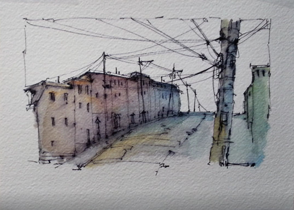 1024x732 A Pen Wash Experiment With Soluble Ink - Watercolor Ink Pen