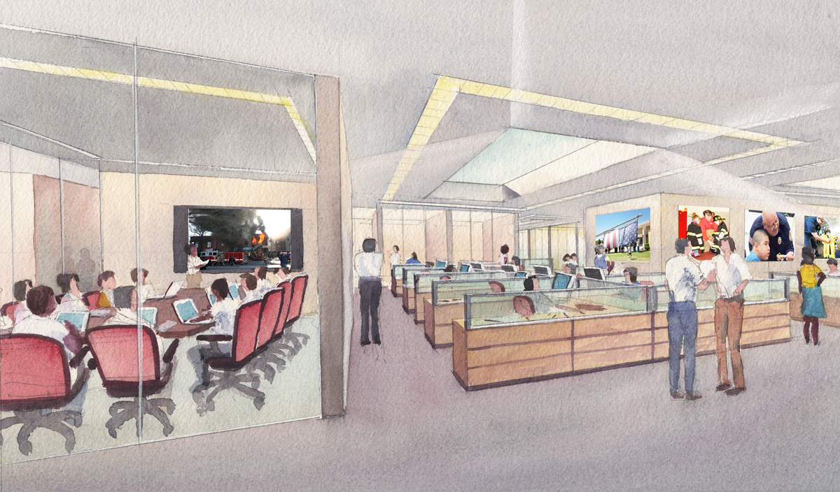 1200x704 Watercolor Interior Architectural Renderings - Watercolor Interior