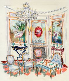 236x276 186 Best Watercolor Interiors Images In 2018 - Watercolor Interior Design