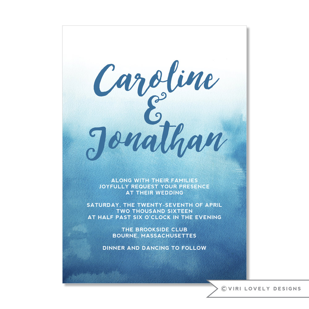 1000x1000 Viri Lovely Designs Custom Wedding Invitations Event - Watercolor Invitations