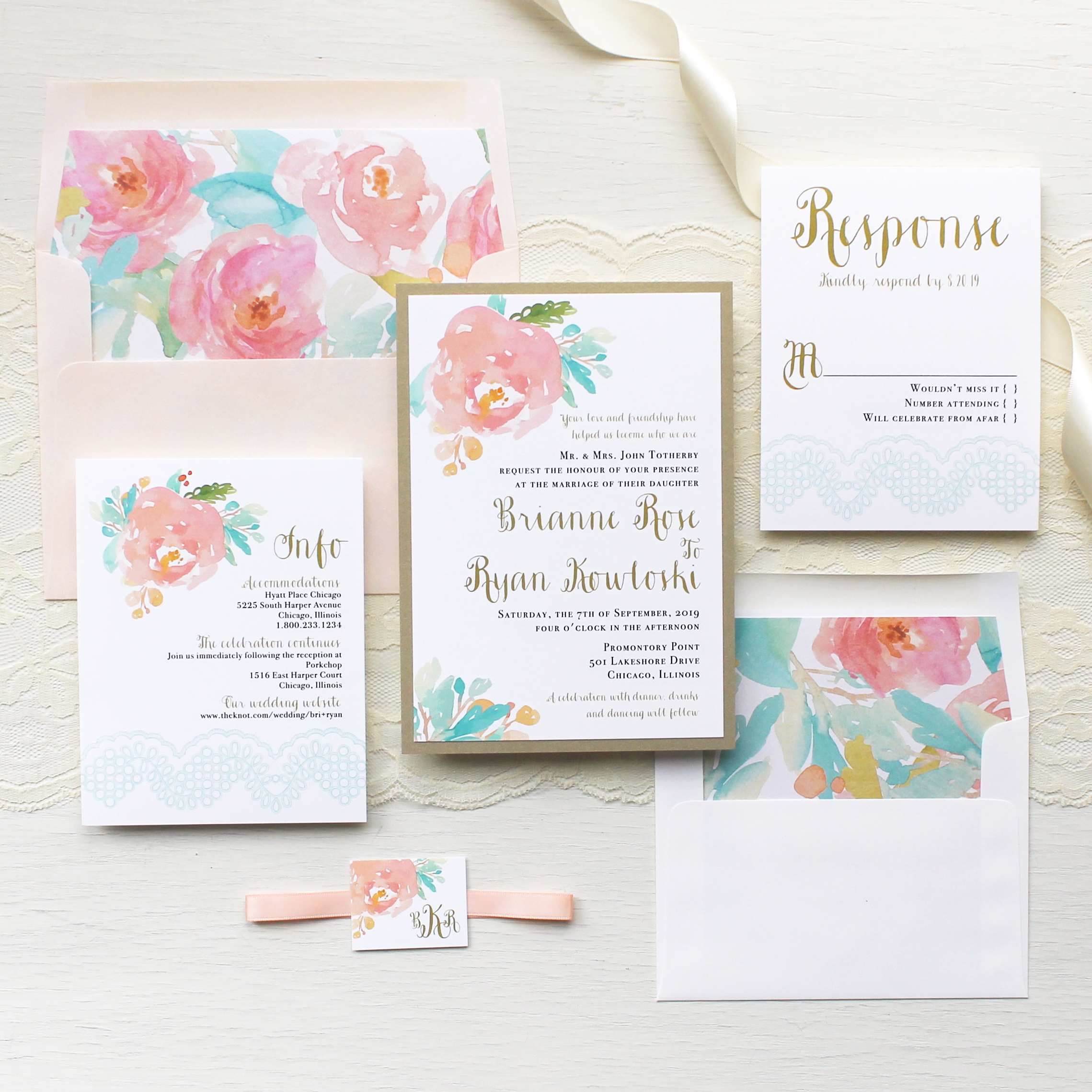 2279x2279 Watercolor Pastel Wedding Invitations Customizable Modern Wedding - Watercolor Invitations