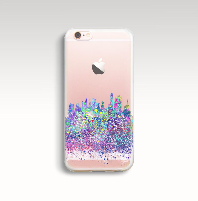 800x812 Watercolor Landcolor Skycolor Iphone 6 Case, Iphone 6s Case - Watercolor Iphone 6s Case