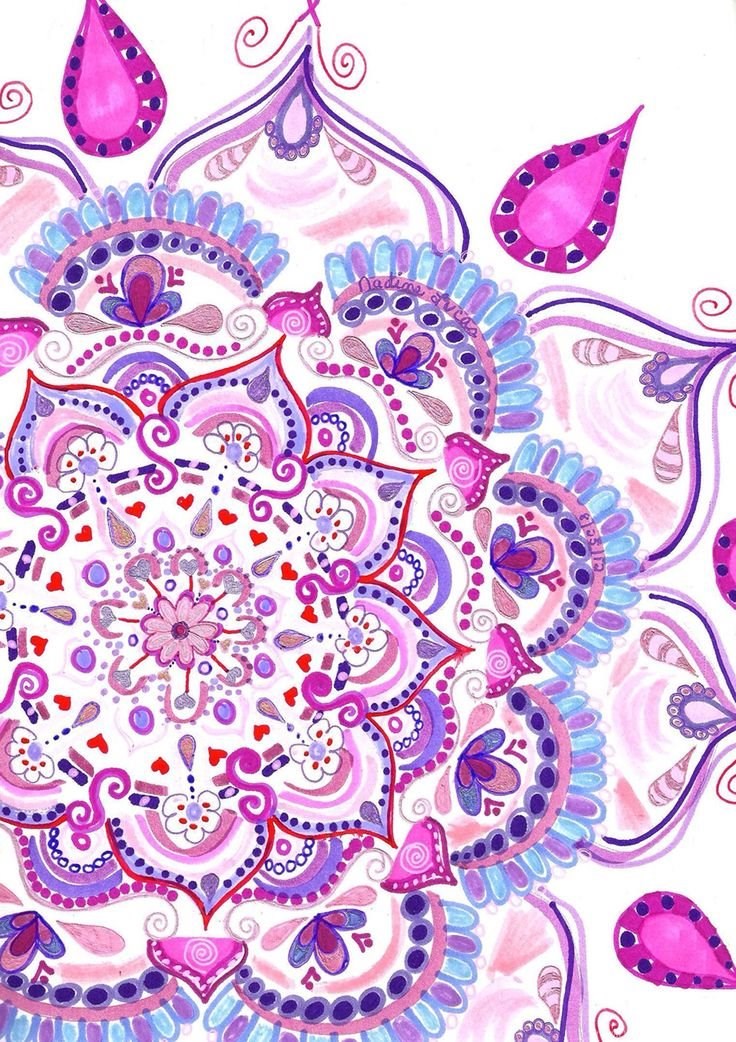 736x1042 Mandala Find More Watercolor Android + Iphone Wallpapers - Watercolor Iphone Background