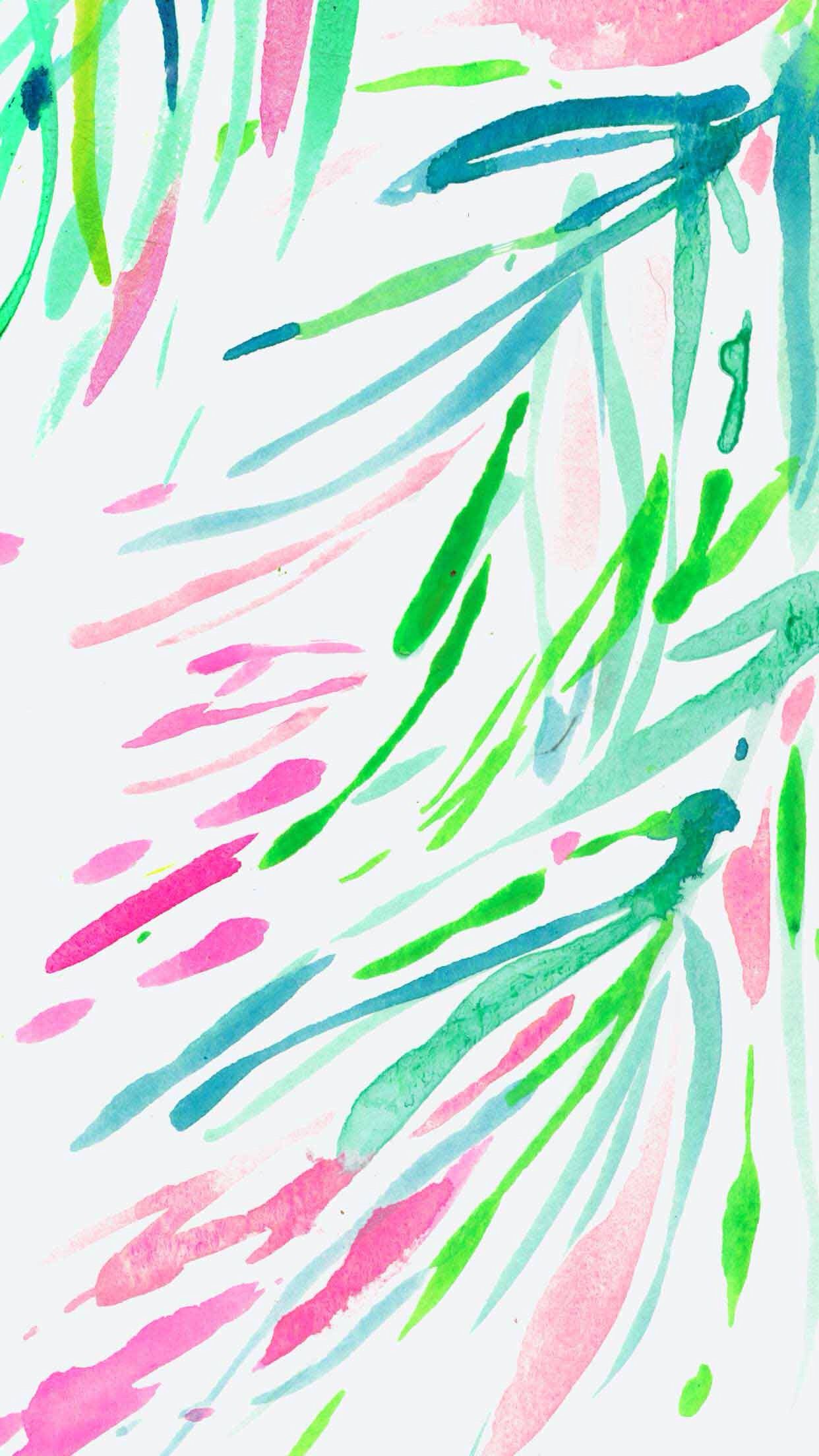 1242x2208 Lilly Pulitzer Find More Watercolor - Watercolor Iphone Wallpaper
