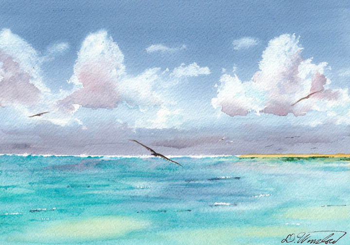 720x504 Seascape Watercolor Paintings By Douglas Winslow - Watercolor Island