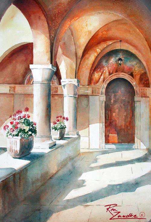 500x735 Rita Zaudke - Watercolor Italy