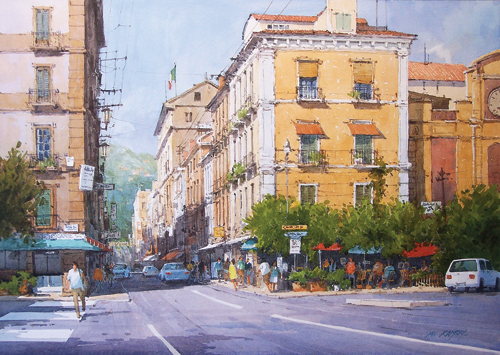 500x355 Enchanted Vistas Watercolor Landscapes By Ian Ramsay - Watercolor Italy