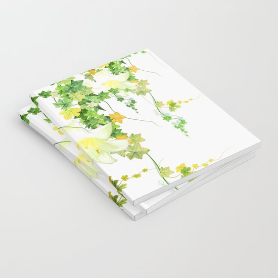 550x550 Watercolor Ivy Notebook By Nadja1 Society6 - Watercolor Ivy