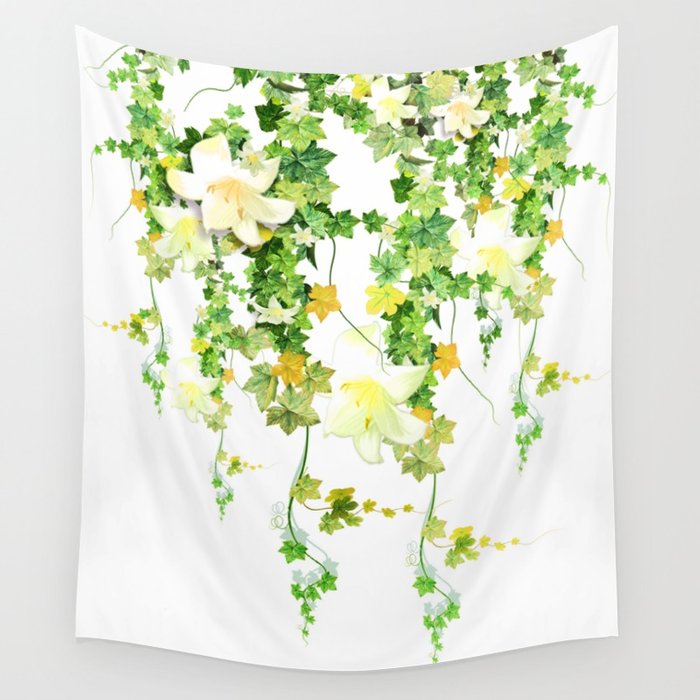 700x700 Watercolor Ivy Wall Tapestry By Nadja1 Society6 - Watercolor Ivy