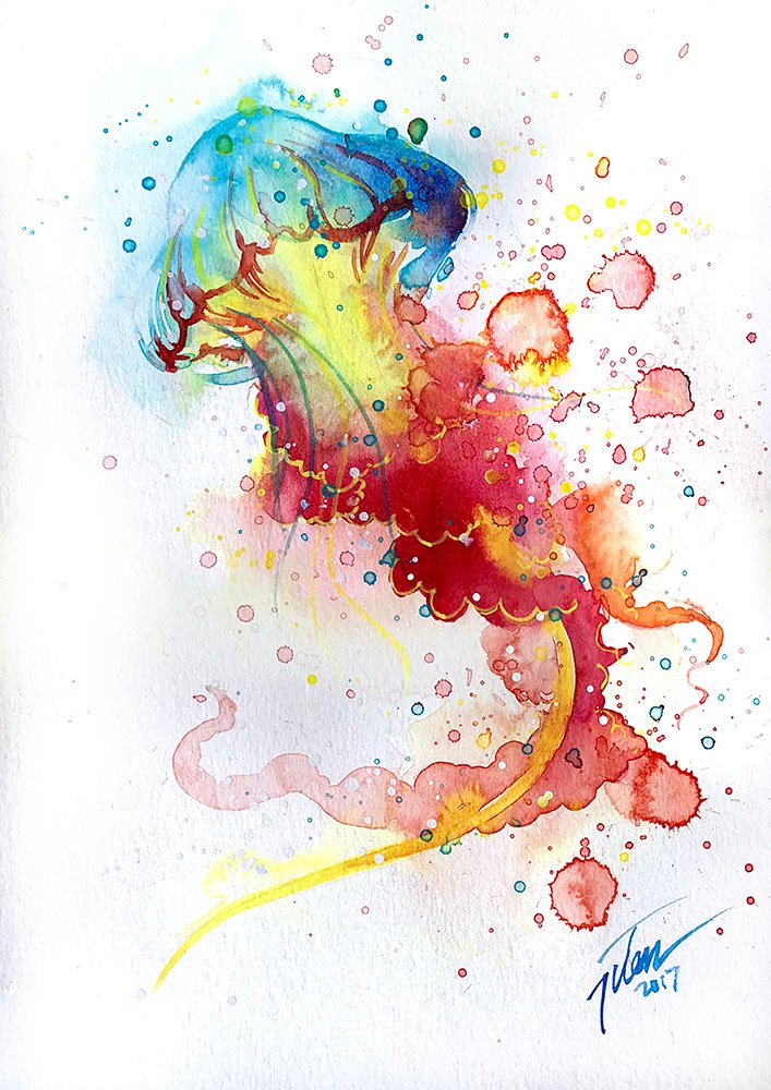 707x1000 Tilen Ti - Watercolor Jellyfish