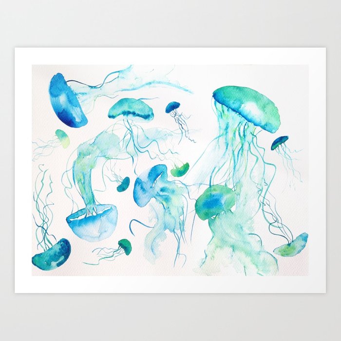 700x700 Watercolor Jellyfish - Watercolor Jellyfish