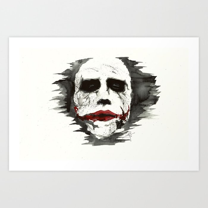 700x700 Joker Watercolor Artwork Art Print By Jacotartaruga Society6 - Watercolor Joker