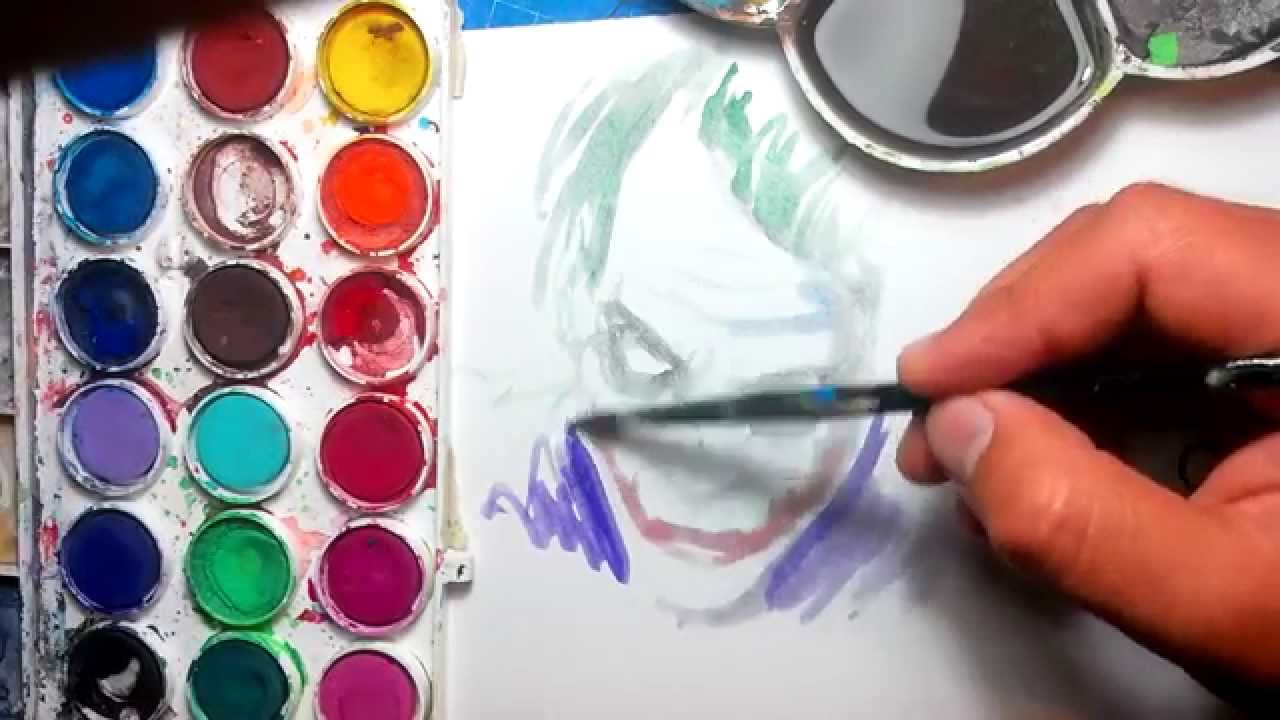 1280x720 The Joker - Watercolor Joker