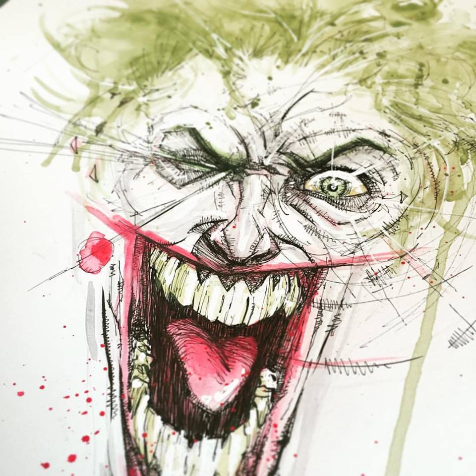 960x960 Water Color Joker - Watercolor Joker