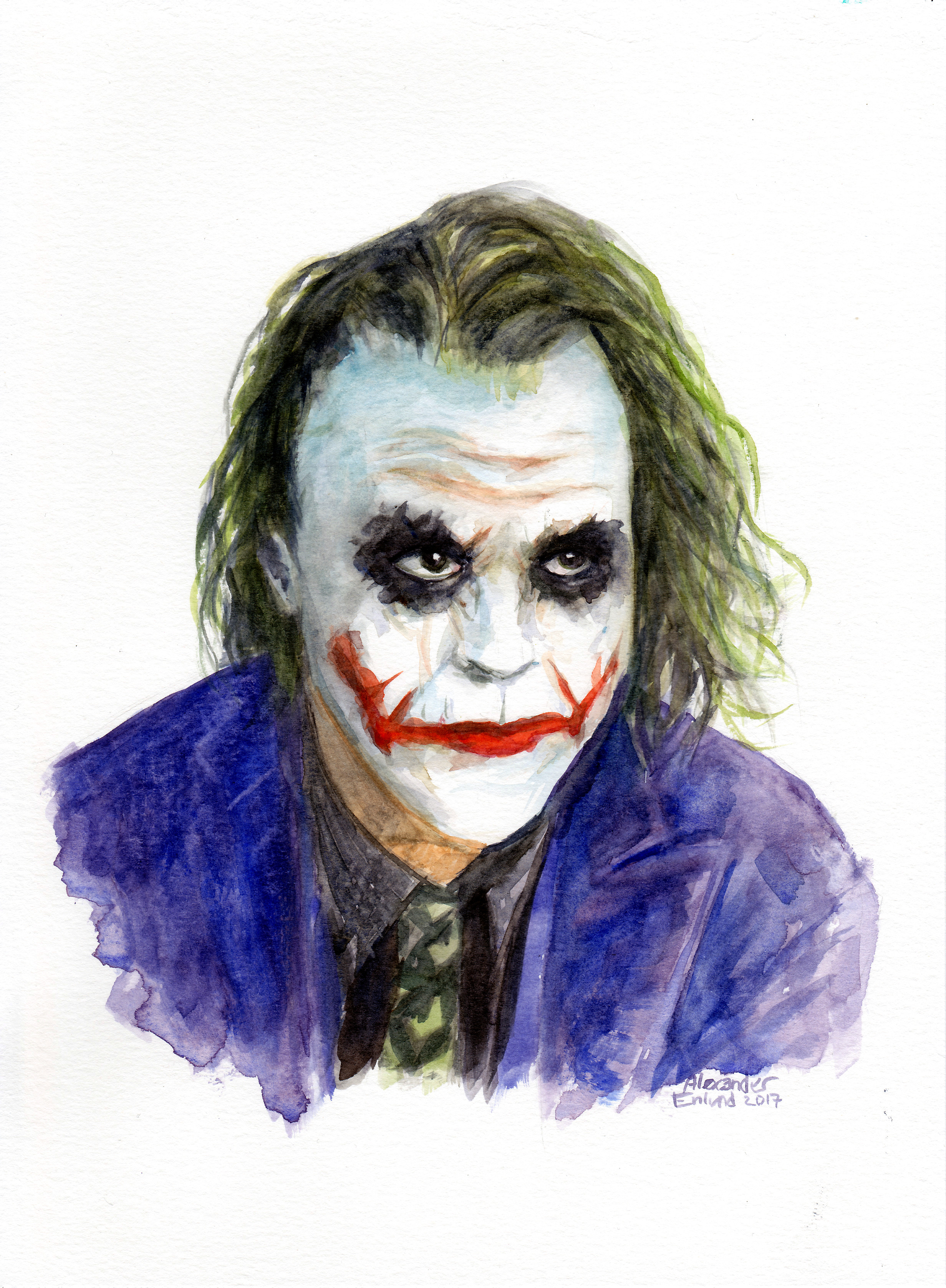 2463x3352 Watercolor Joker - Watercolor Joker