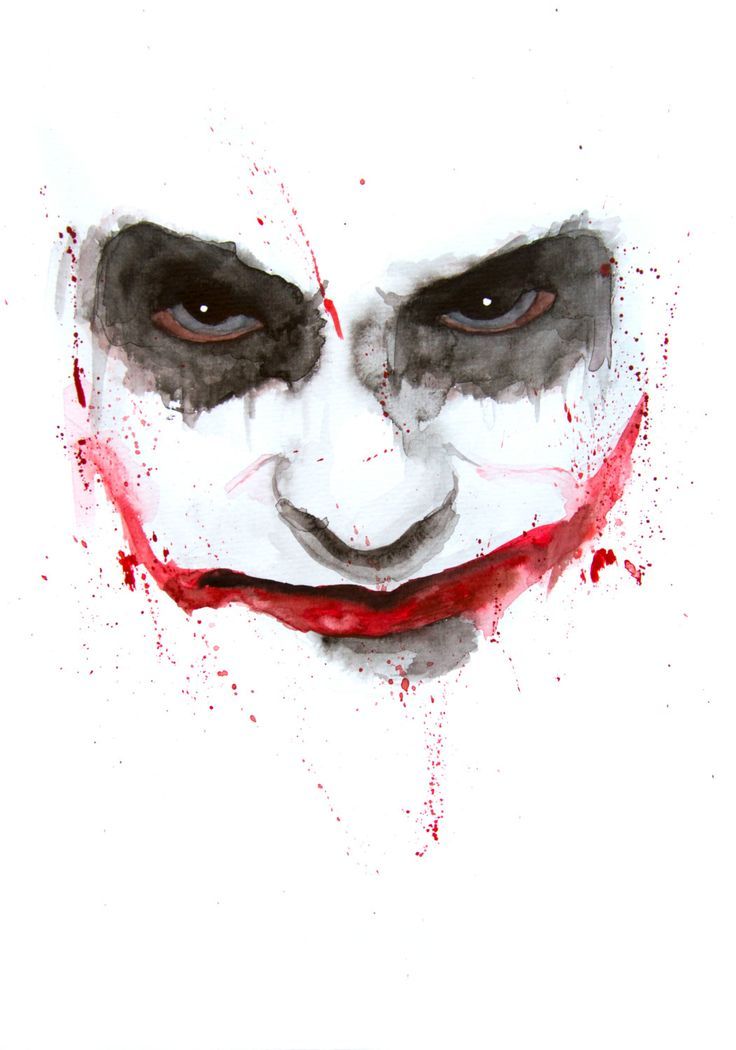 Watercolor Joker at PaintingValley.com | Explore collection of ...